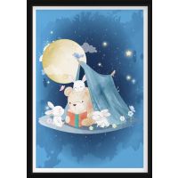 Poster - Bear and Rabbit in the Tent