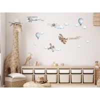 Wallsticker - Planes and Balloons / Personalised