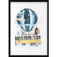 Poster - Bear and Friends in Hot Air Balloon