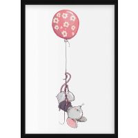 Poster - Mouse with Balloon