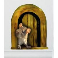 Wallsticker - House Mouse in Door