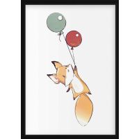 Poster - Fox with Balloon