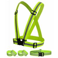 Reflective Harness with Bands / Neon