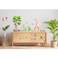 Wallsticker - Watercolor Dinosaurs