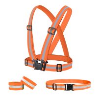 Reflective Vest with Bands / Orange