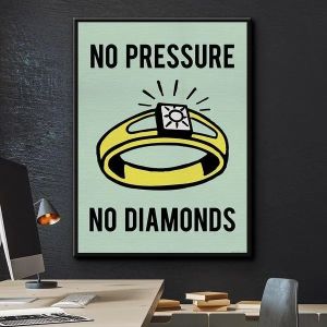  Poster - Motivational Inspiration Quote /  No Pressure 