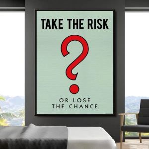  Poster - Motivational Inspiration Quote /  Take the Risk